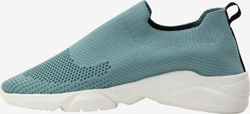 Scarpa slip-on di DreiMaster Maritim in verde: frontale