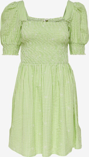 ONLY Vestido de verão 'Flow' em verde claro / branco, Vista do produto