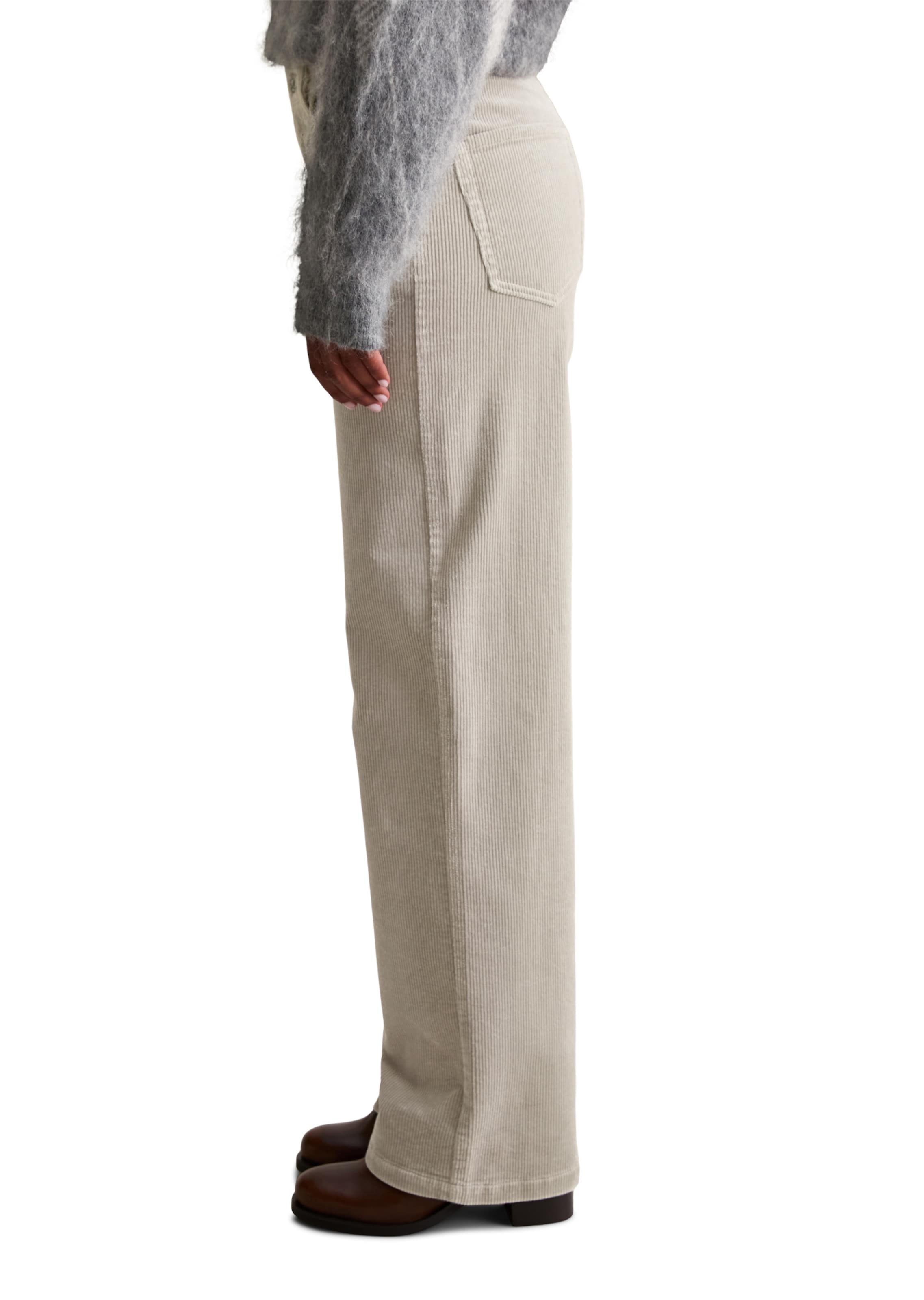 Marc O'Polo DENIM Široký strih Nohavice 'Tomma' - Sivá