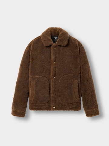 Burocs Between-Season Jacket 'Teddy' in Brown: front
