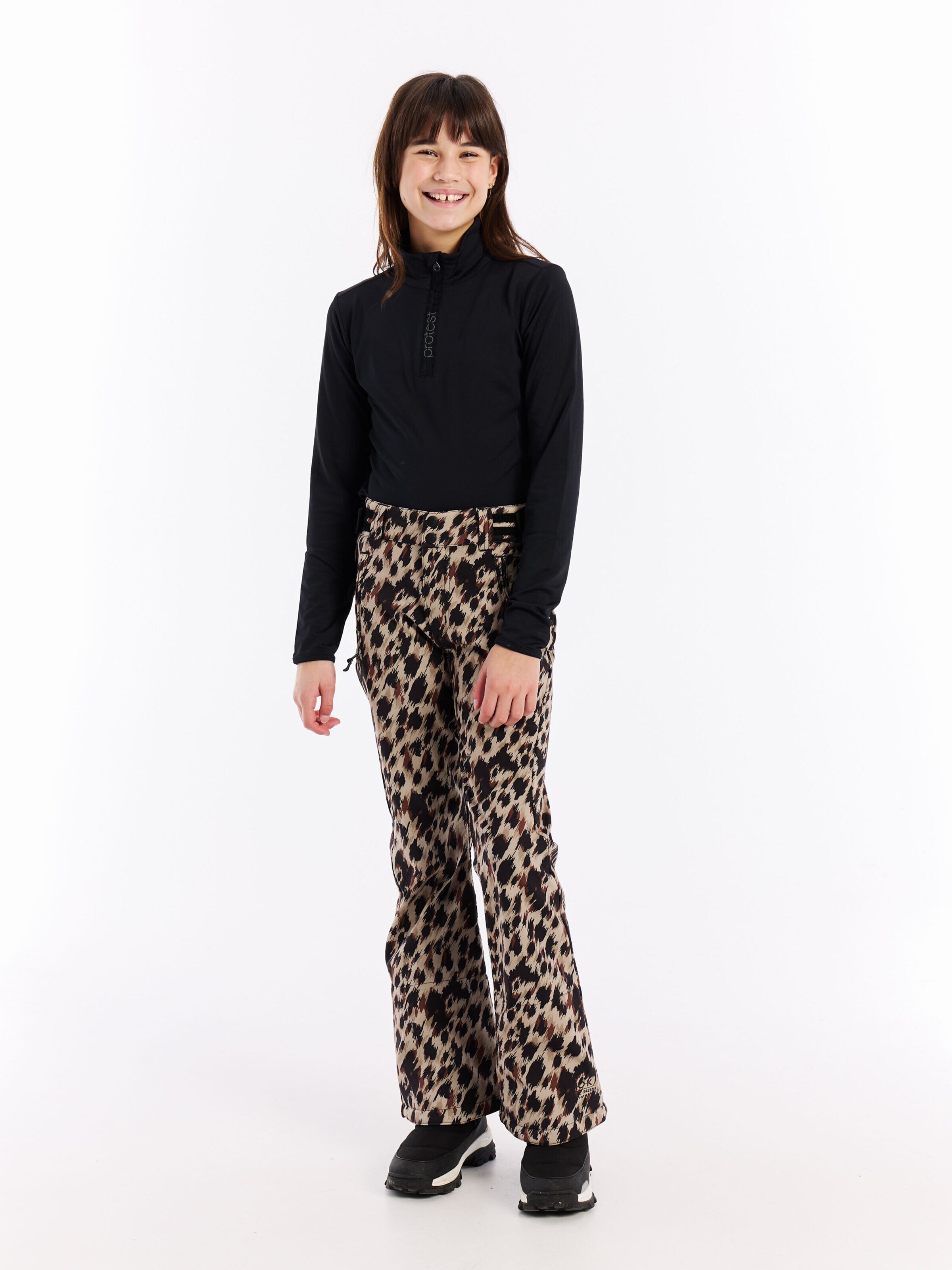 PROTEST Slim fit Sports trousers 'PRTClassys JR' in Brown: front
