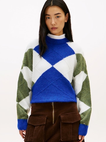 Pull-over TOMMY HILFIGER en bleu : devant