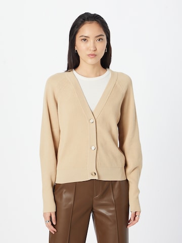 minimum Gebreid vest in Beige: voorkant