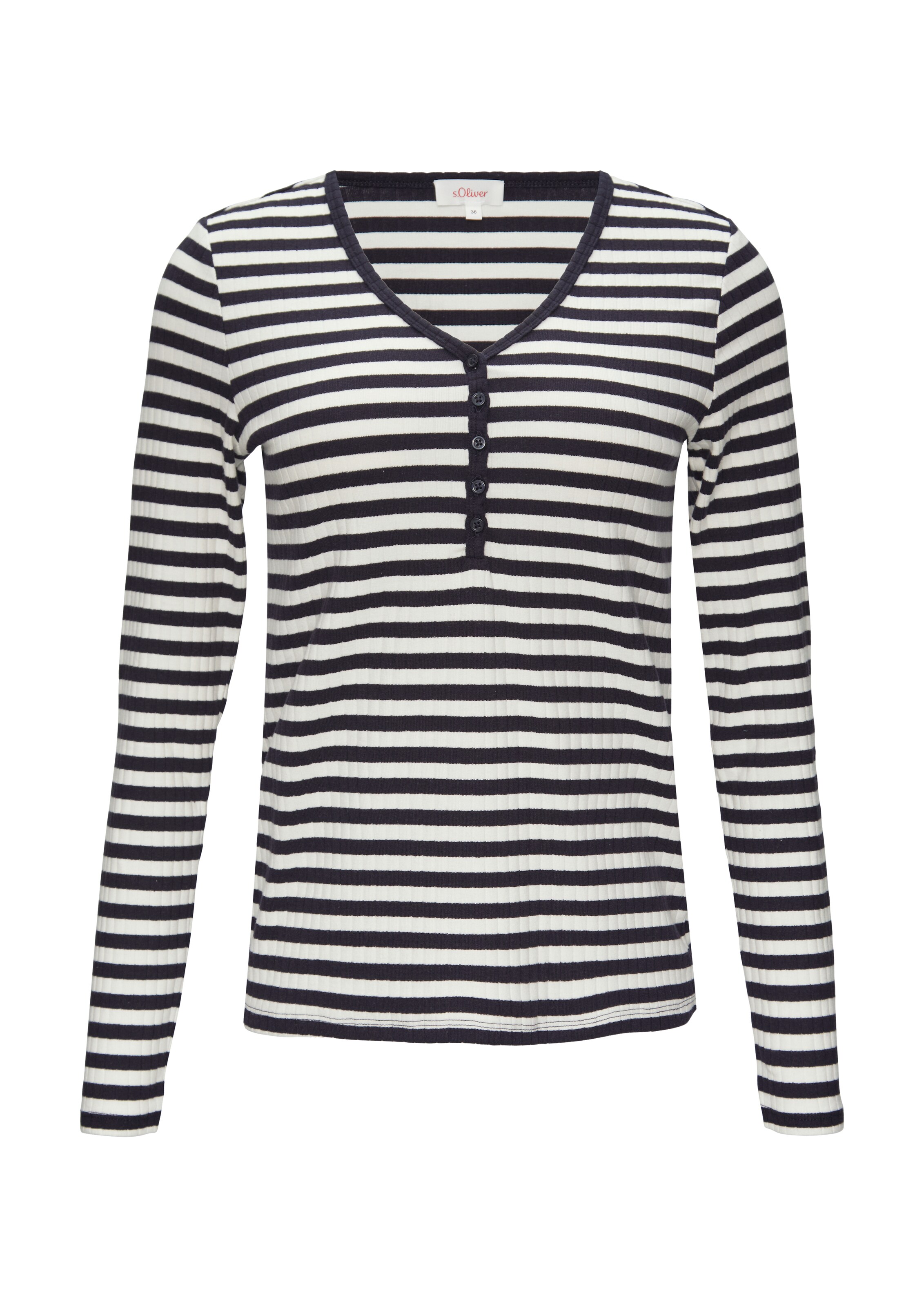 s.Oliver Shirt in Wit: voorkant