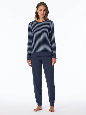 uncover by SCHIESSER Pajama 'UNCOVER Nightwear' in Blue: front