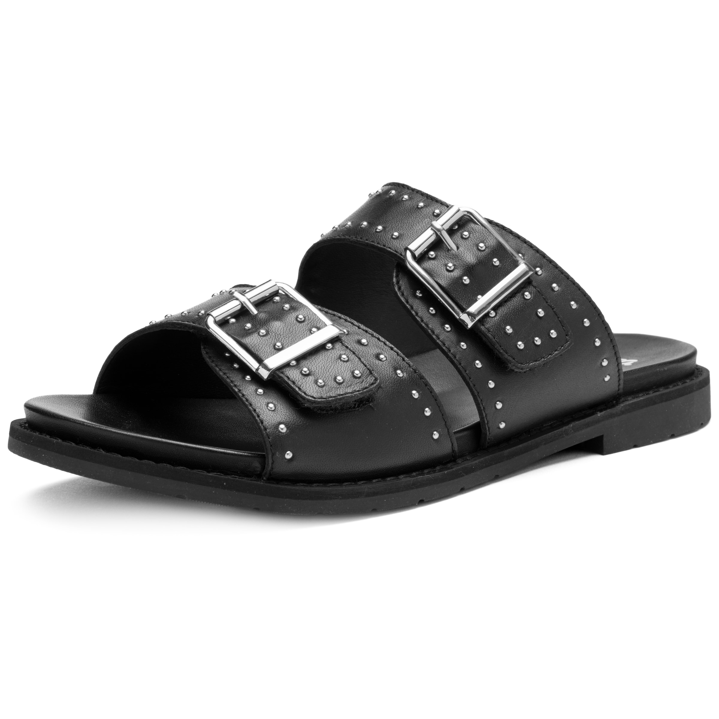 ARA Mules in Black: front