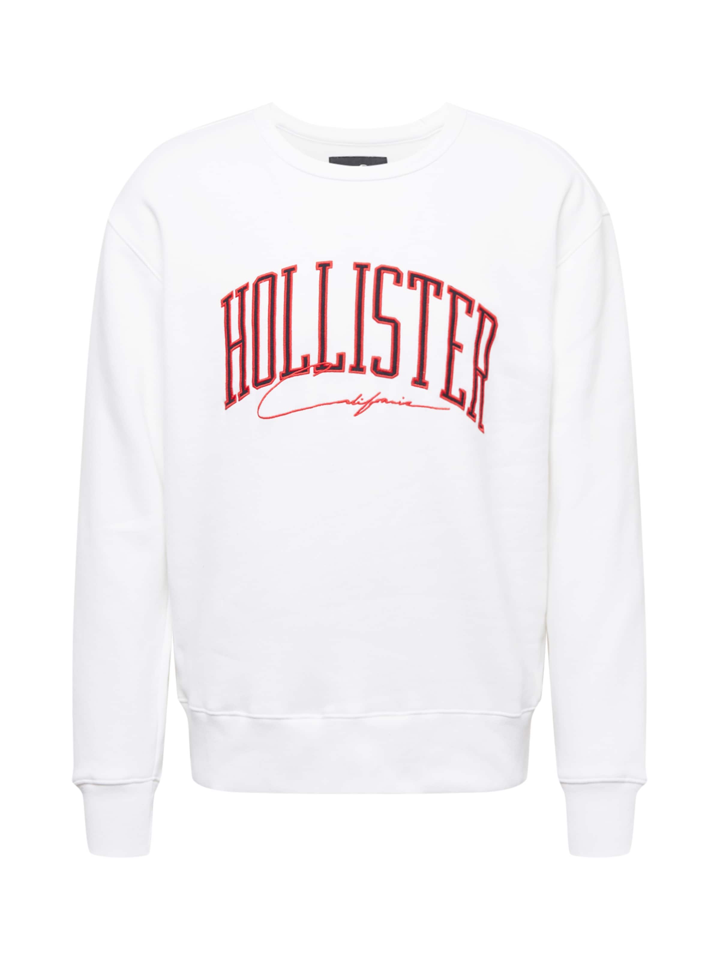 Männer Sweat HOLLISTER Sweatshirt 'VARSITY CREW' in Weiß - QW59587 Männer Sweat HOLLISTER Sweatshirt 'VARSITY CREW' in Weiß - QW59587