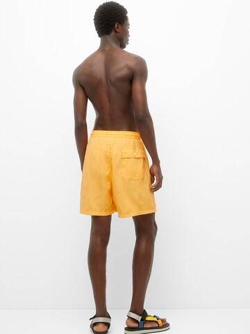 Shorts de bain Pull&Bear en orange