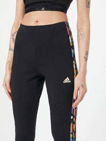 Skinny Pantaloni sportivi 'Essentials 3-Stripes High-Waisted ' di ADIDAS SPORTSWEAR in nero