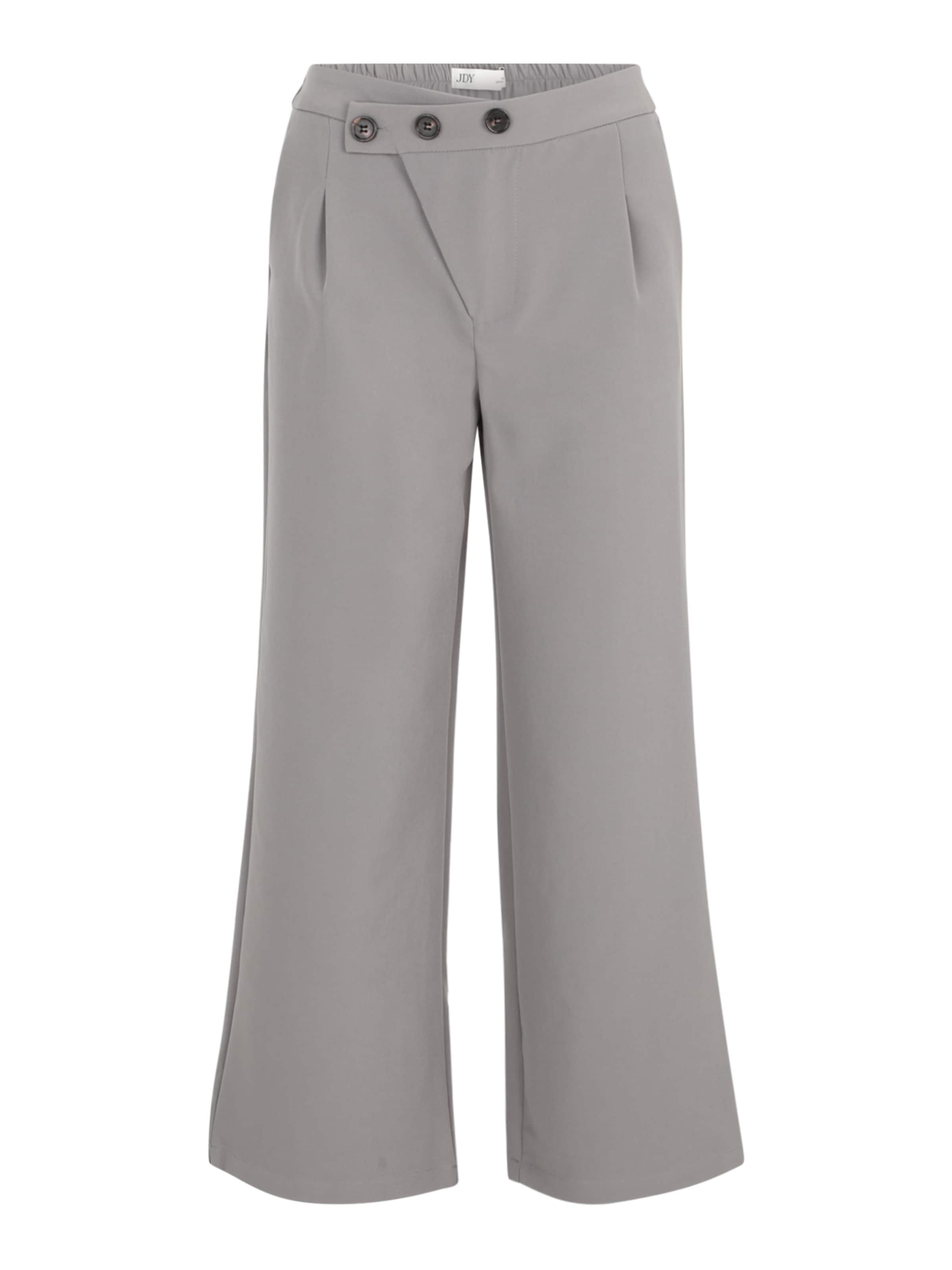 JDY Petite Wide Leg Hose 'JDYHOPE' in Grau: Vorderseite
