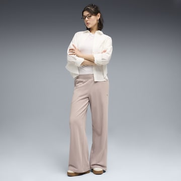 PUMA Wide leg Pants 'Essentials' in Beige