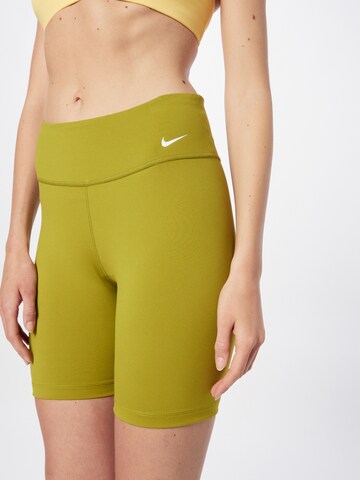 NIKE Skinny Workout Pants in Yellow