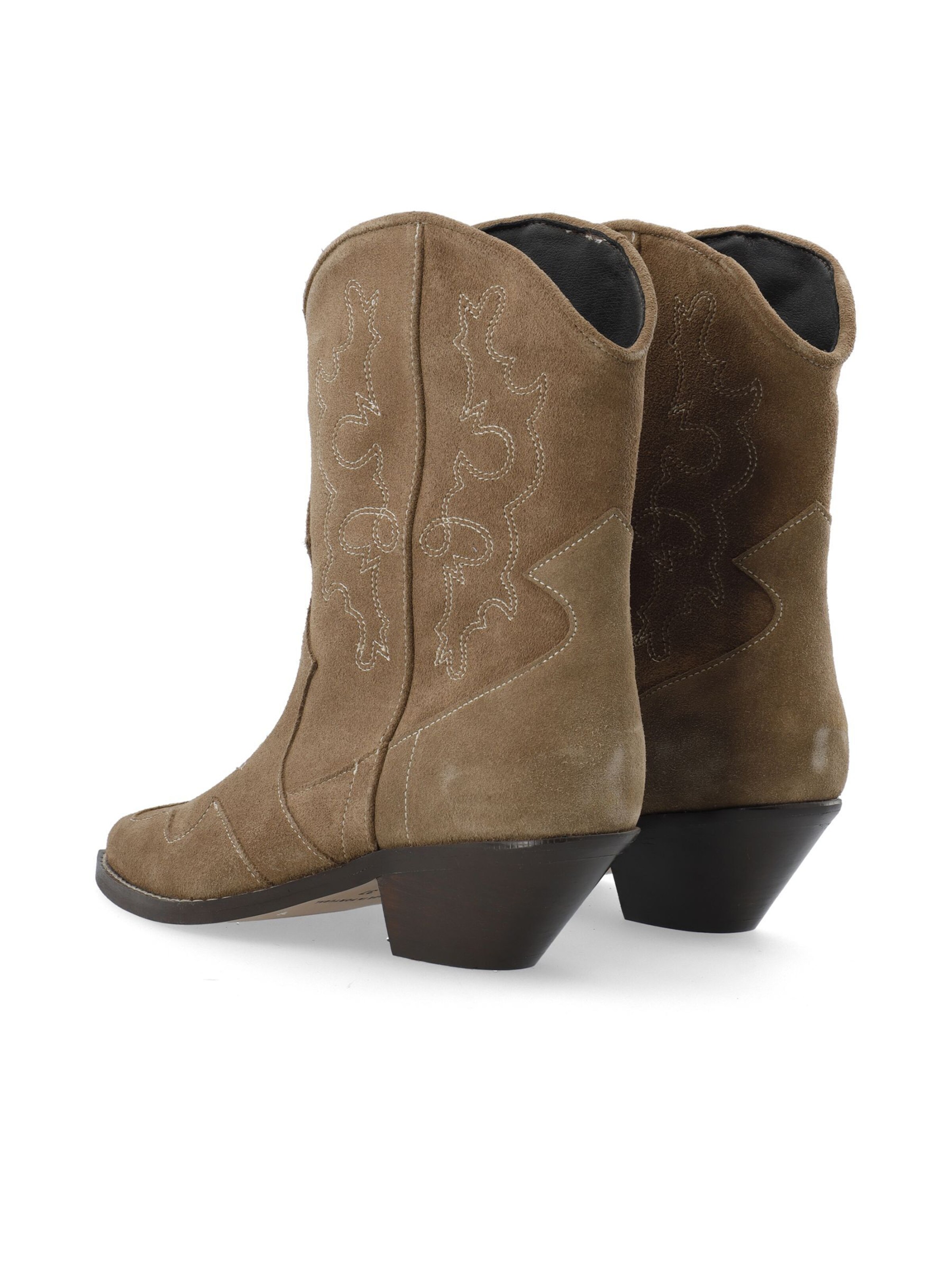 Bianco Cowboy Boots 'Aisabel' in Beige