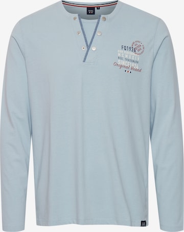 FQ1924 Henleyshirt 'ROLF' in Blau: predná strana