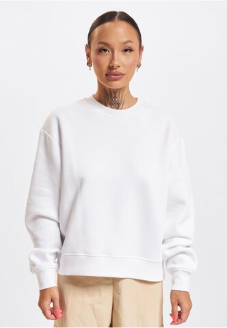 Sweat-shirt 'Wavy Palms' Just Rhyse en blanc : devant