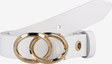 b.belt Handmade in Germany Belt in White: front