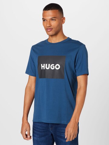 T-Shirt 'Dulive222' HUGO en bleu : devant