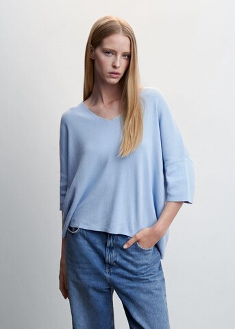 MANGO Sweater 'Guiro' in Blue: front