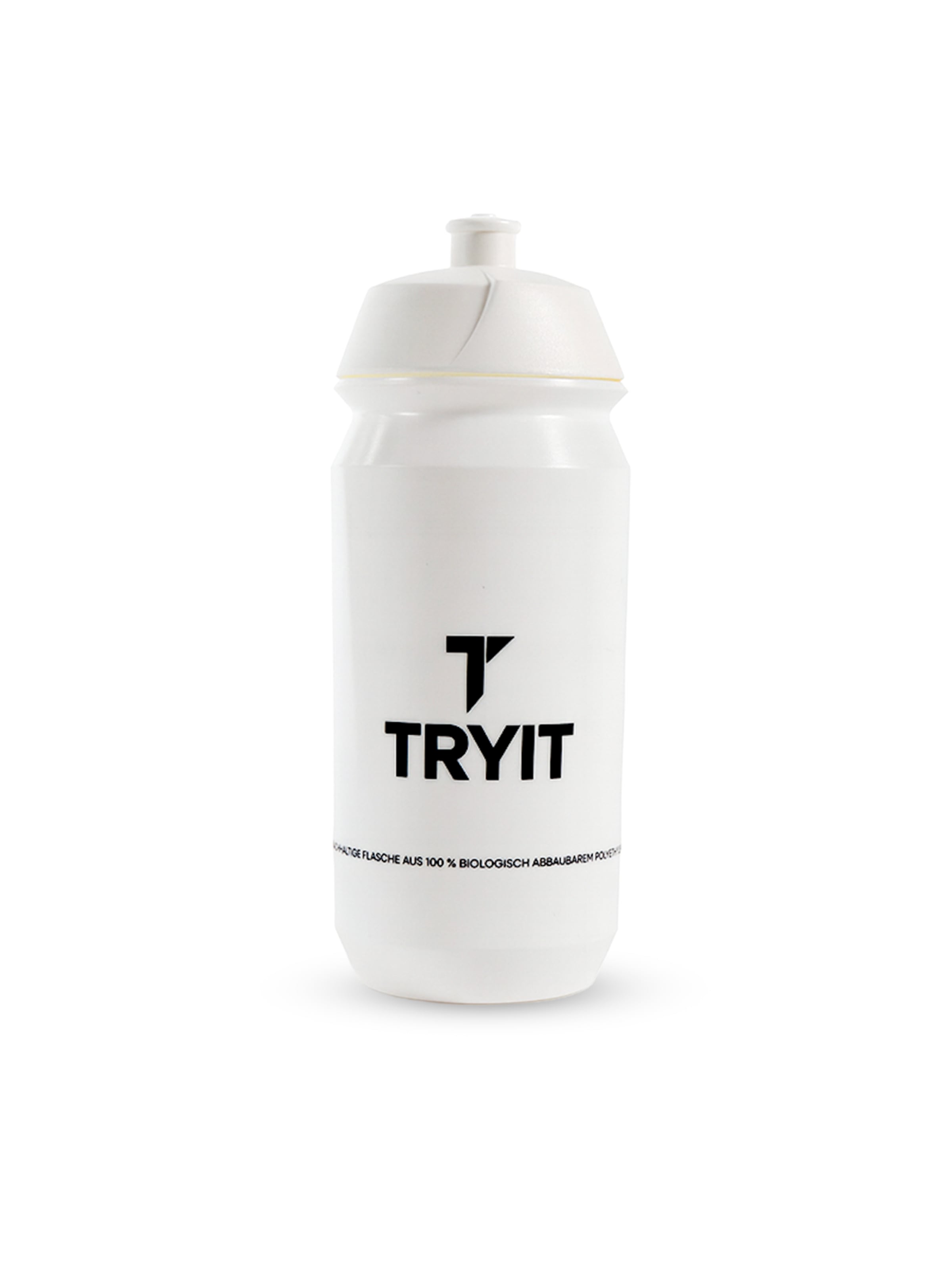 TRYIT Drinking Bottle '500ml' in White: front