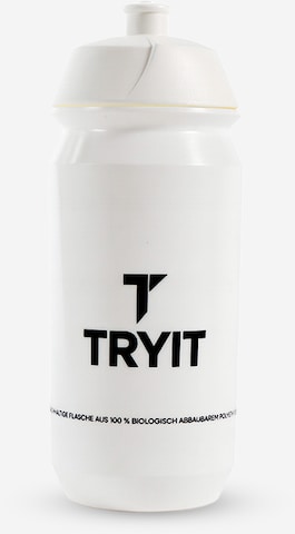 TRYIT Drinking Bottle '500ml' in White: front