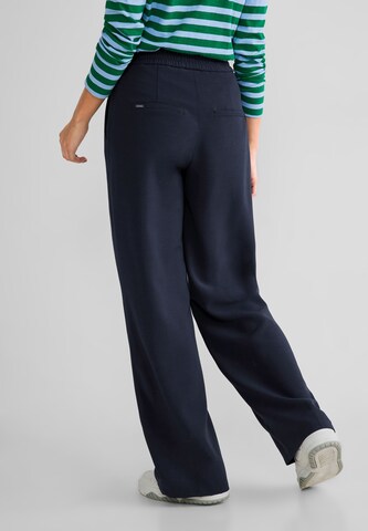 STREET ONE Regular Pleat-front trousers in Blue