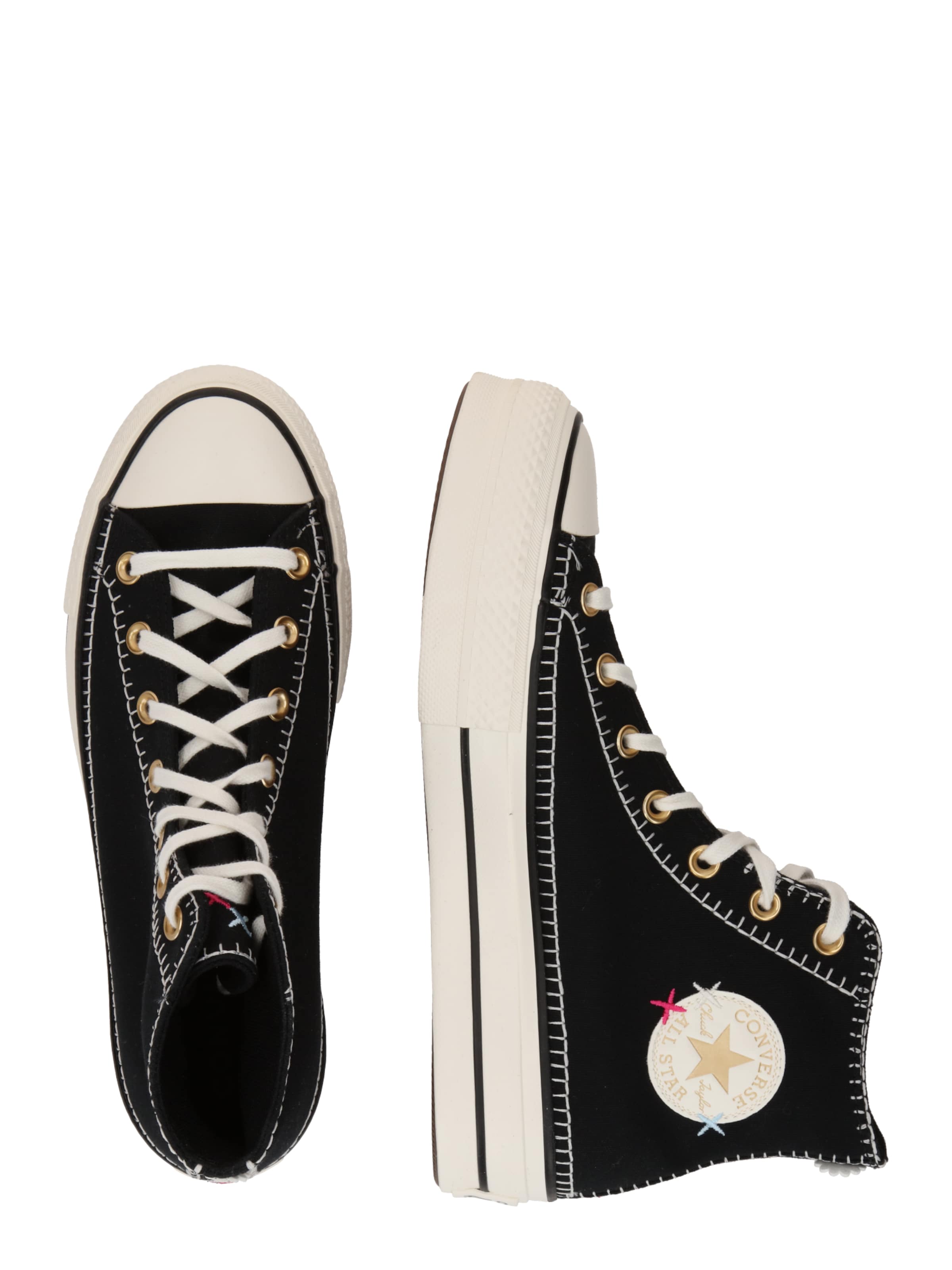 CONVERSE Кроссовки на платформе 'CHUCK TAYLOR ALL STAR' в Черный