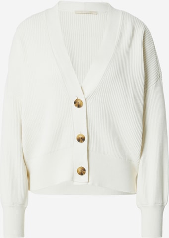 ESPRIT Knit Cardigan in White: front