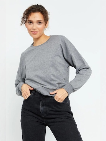 Sweat-shirt Tommy Life en gris : devant
