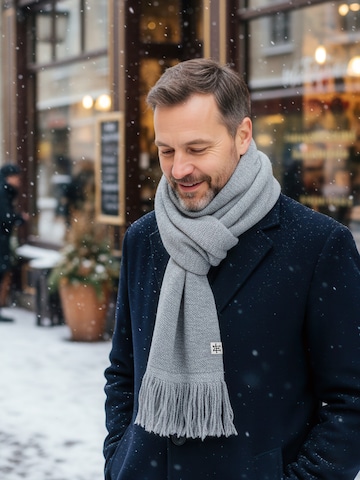 Manufaktur13 Scarf 'Fringe' in Grey