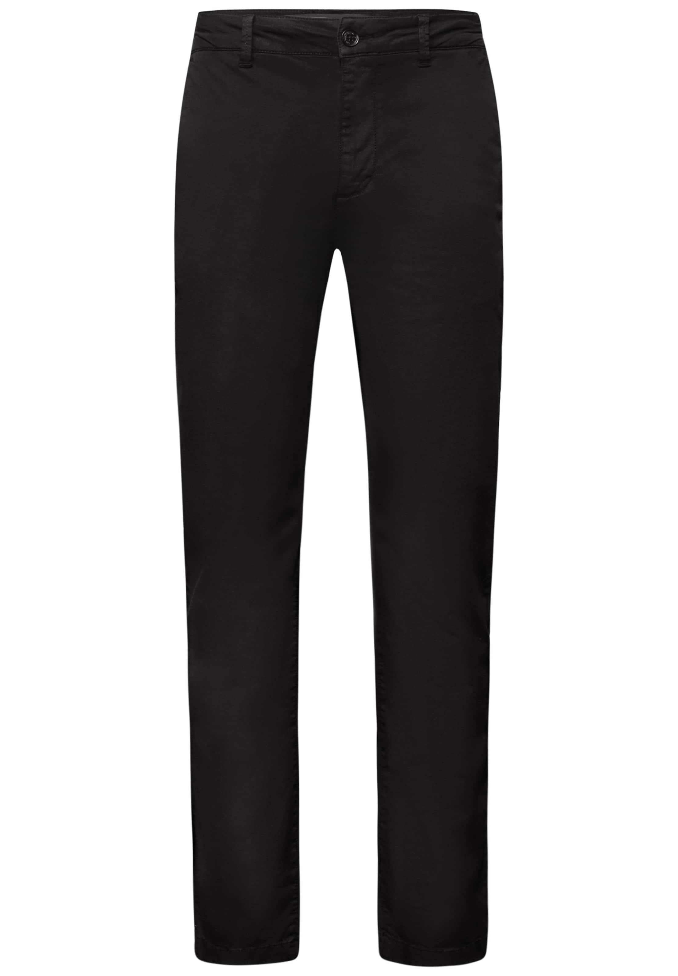 Street One MEN Regular Chinohose in Schwarz: Vorderseite