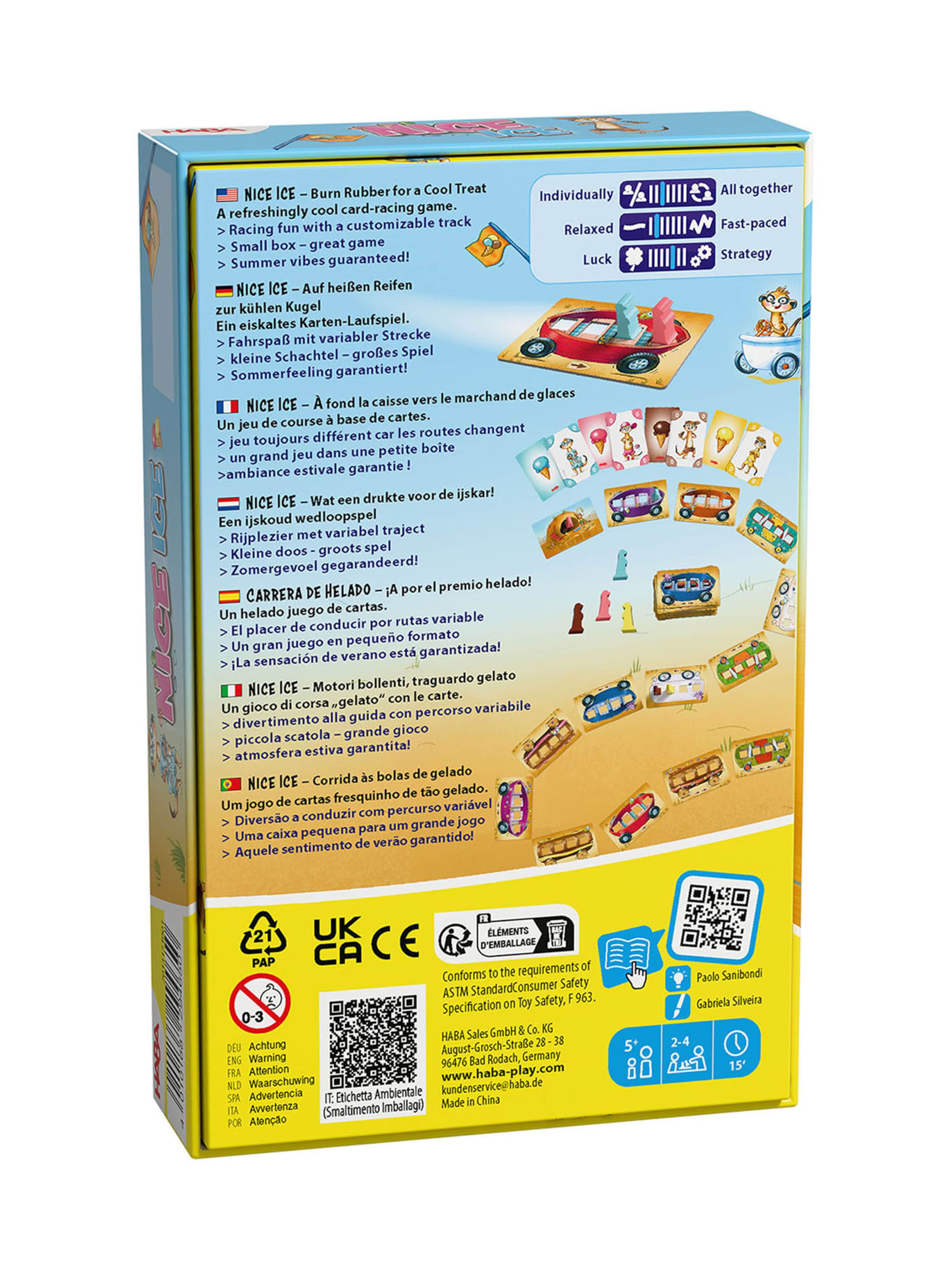 HABA Spel ' Rhino Hero & Nice Ice ' in Gemengde kleuren