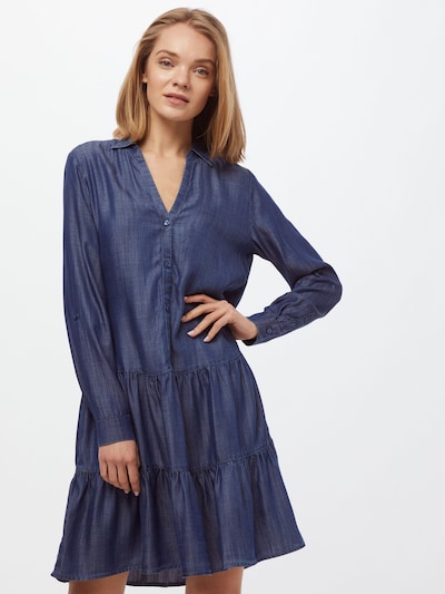 ESPRIT Dolga srajca | moder denim barva, Prikaz modela