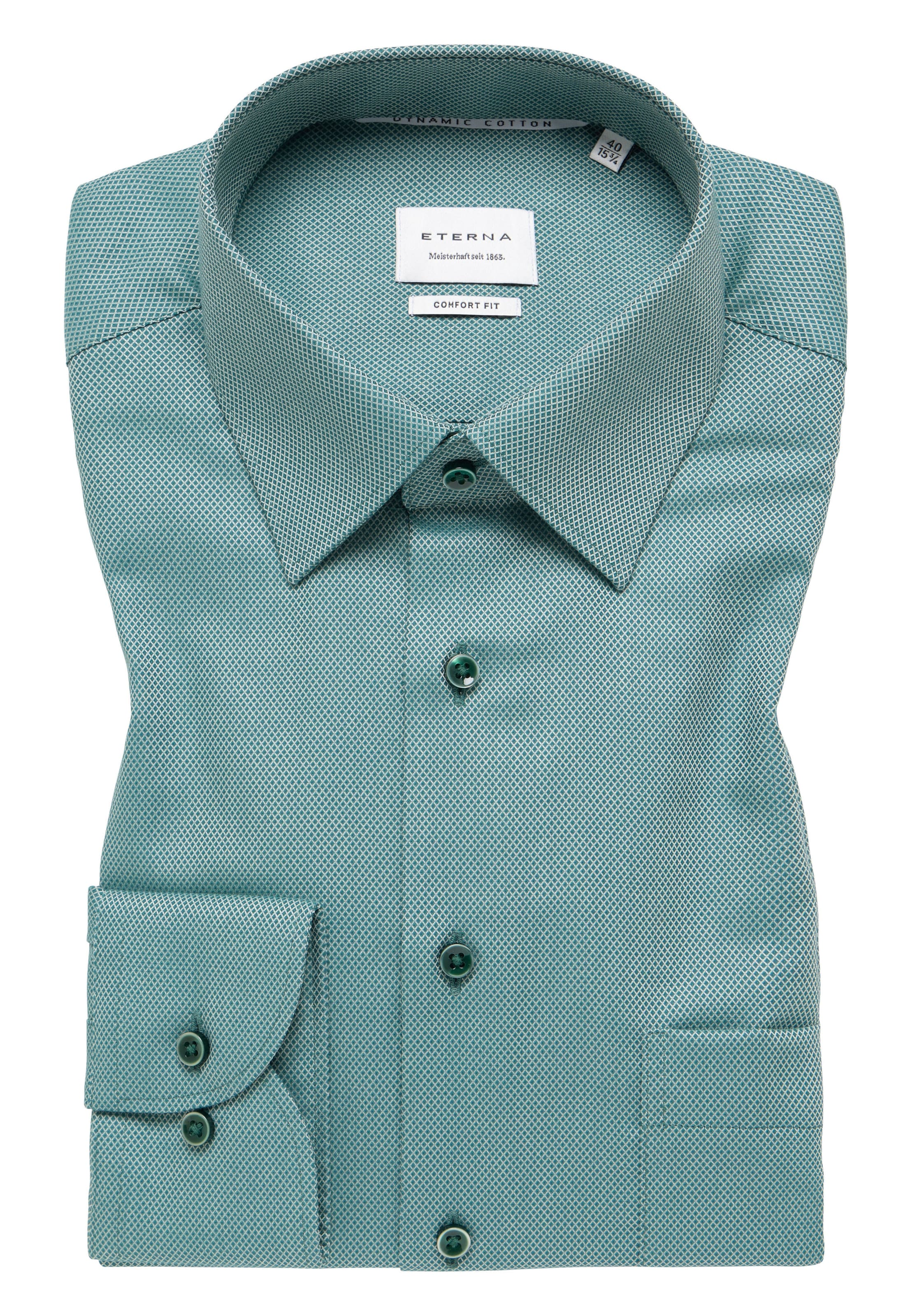 ETERNA Comfort fit Zakelijk overhemd in Groen