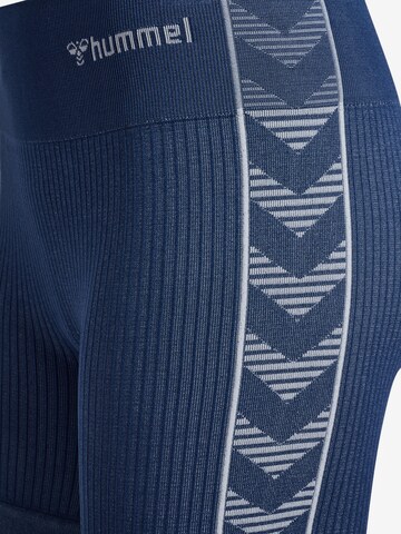 Hummel Skinny Sportbroek 'Blaze' in Blauw