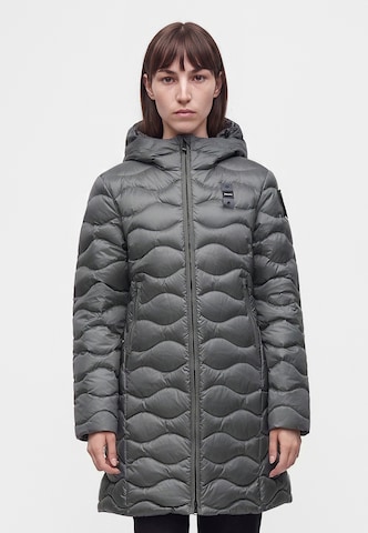 Blauer.USA Mantel in Grau: Vorderseite