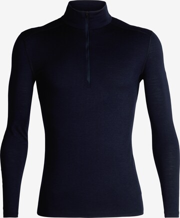 Base layer 'Oasis' di ICEBREAKER in blu: frontale