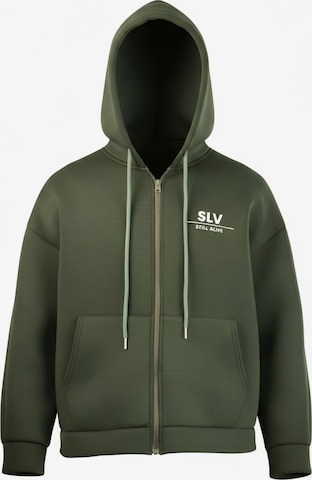 STILL ALIVE Sweter oversize 'Essential' w kolorze zielony: przód