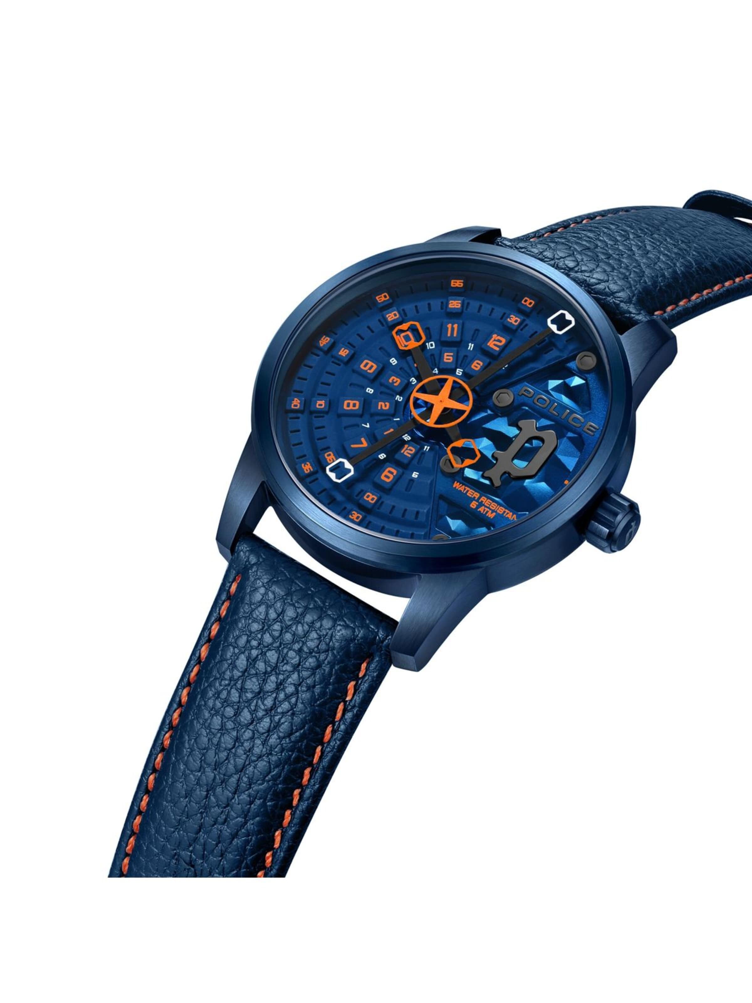 Montre à affichage analogique POLICE en bleu