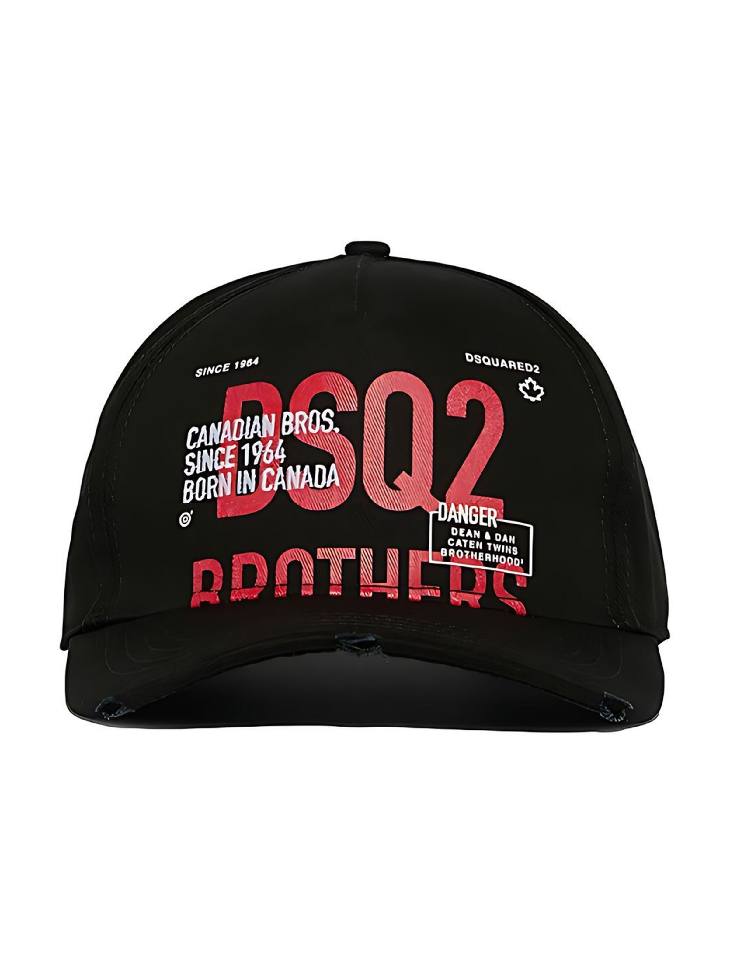 DSQUARED2 Pet 'Brothers' in Zwart: voorkant