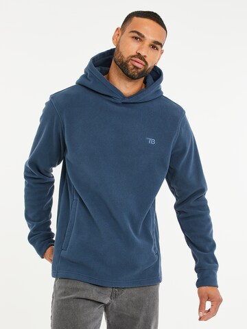 Sweat-shirt Threadbare en bleu : devant