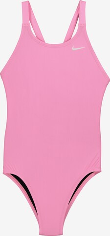 NIKE Athletic Swimwear in Pink: front