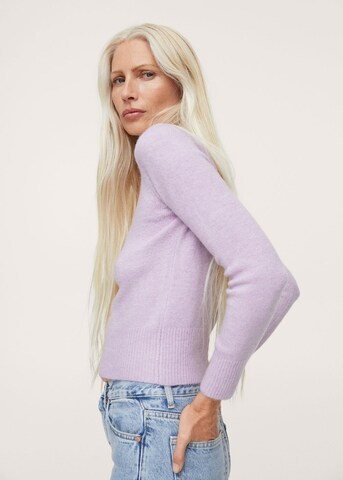 MANGO Sweater in Purple