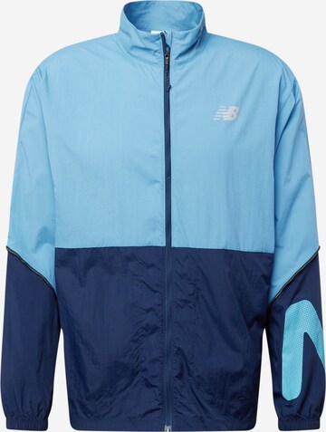 new balance Athletic Jacket in Blue: front