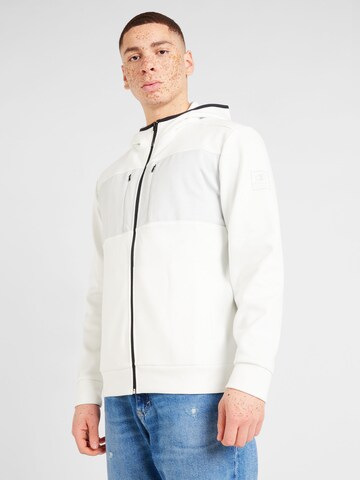 Champion Authentic Athletic Apparel Sweat jacket in White: front