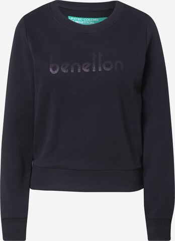 UNITED COLORS OF BENETTON Sweatshirt in Black: front