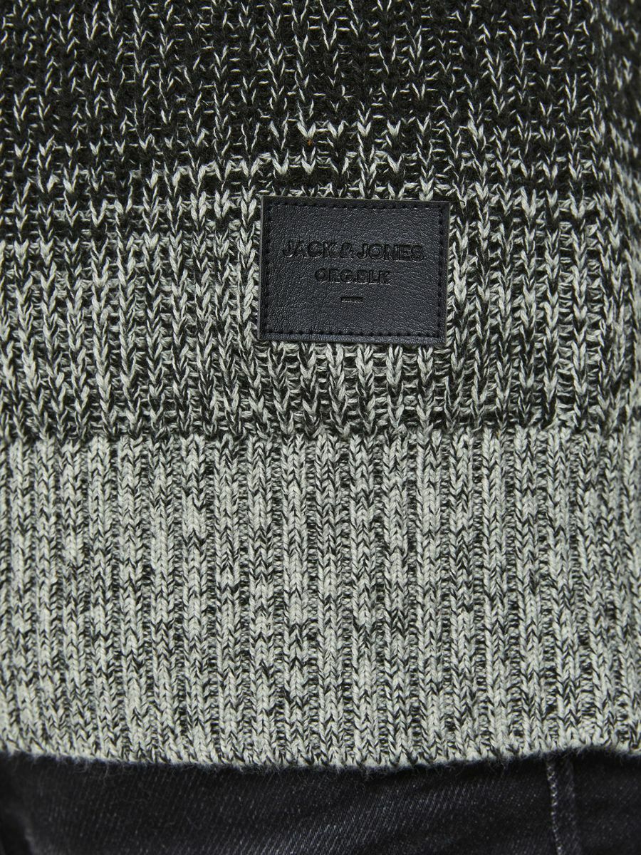 EoicR Swetry JACK & JONES Sweter Morgan w kolorze Szarym 