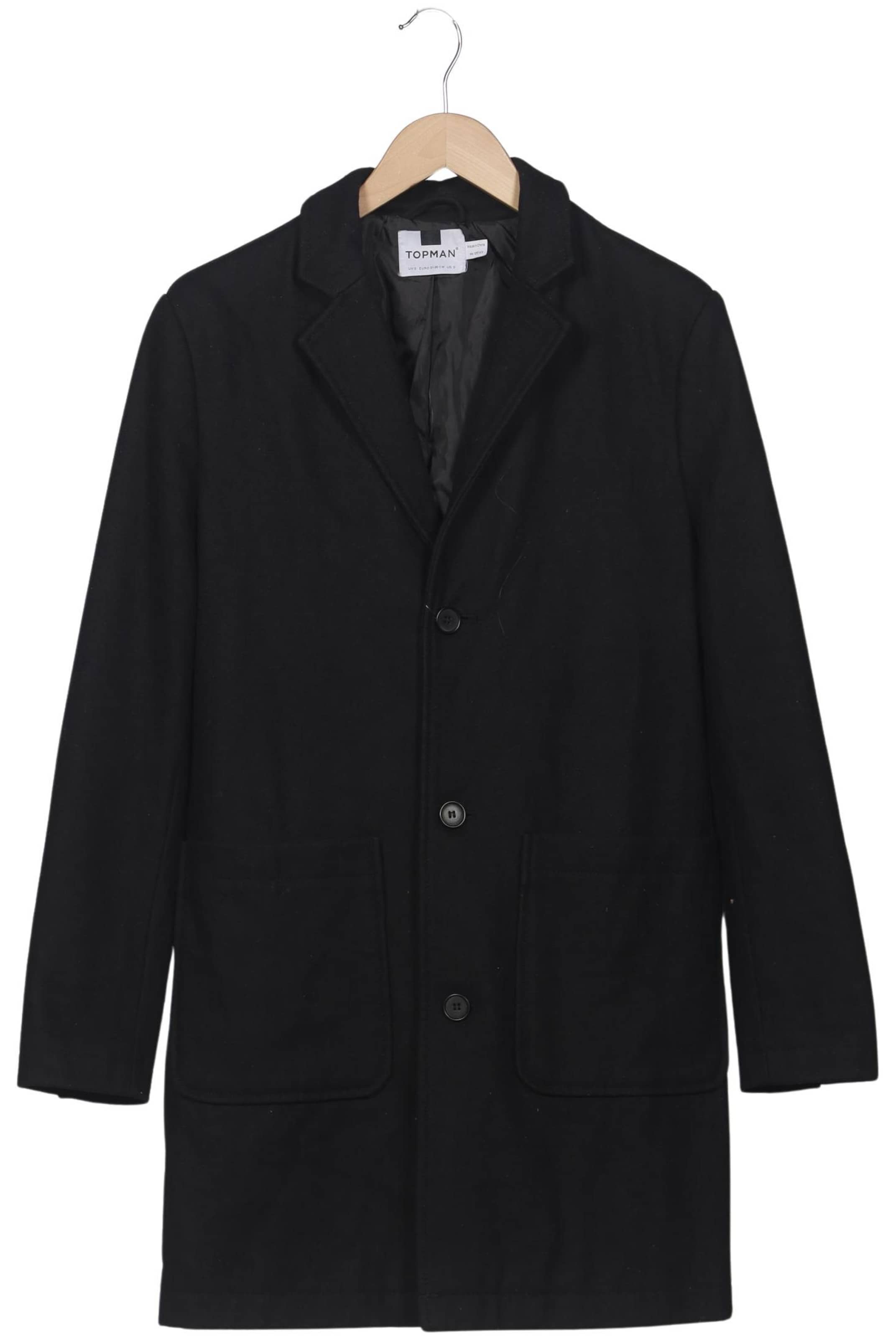 TOPMAN Jacket & Coat in S in Black: front