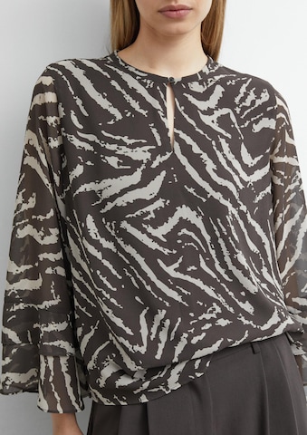 COMMA Bluse in Braun