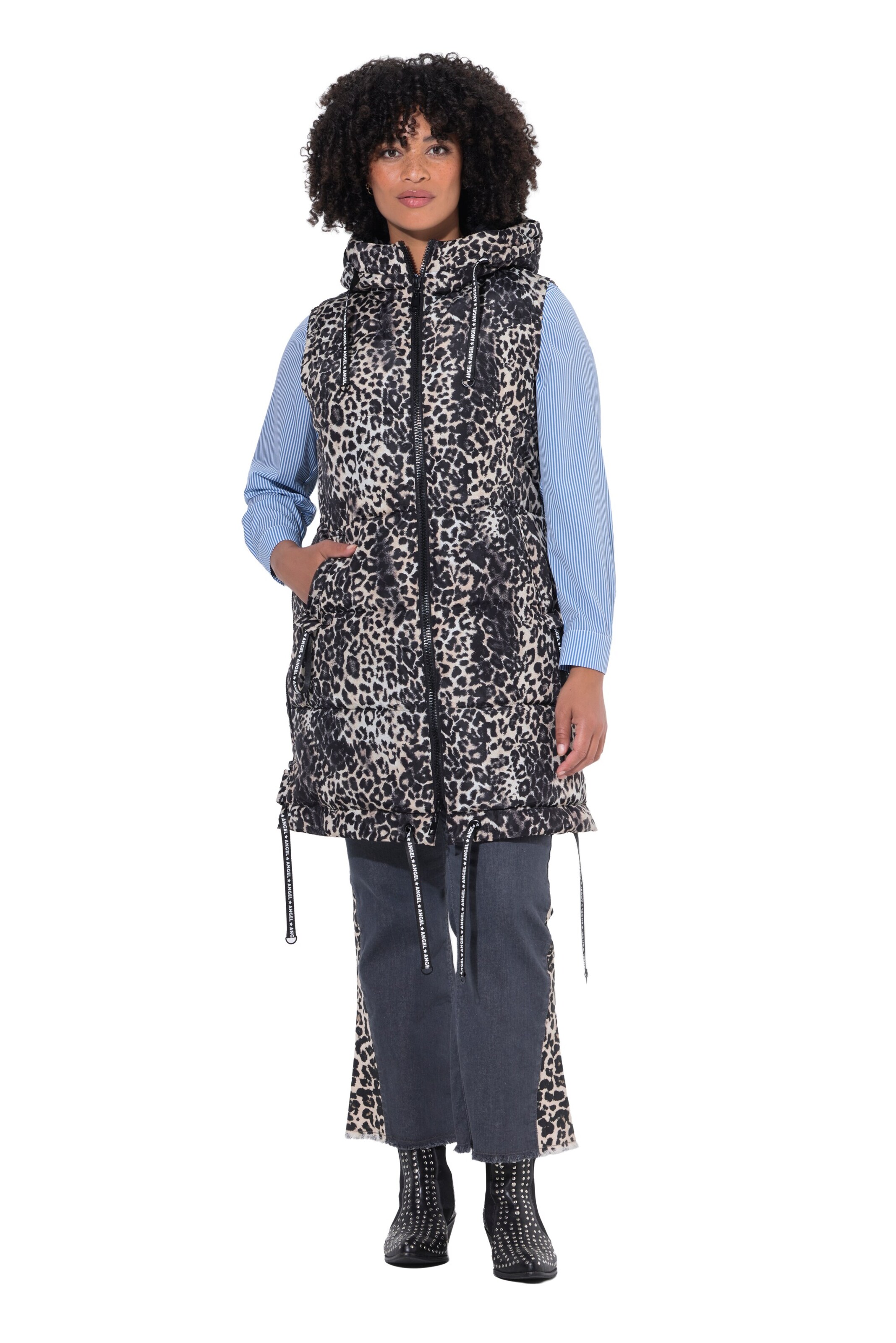 Angel of Style Weste in Grau: Vorderseite