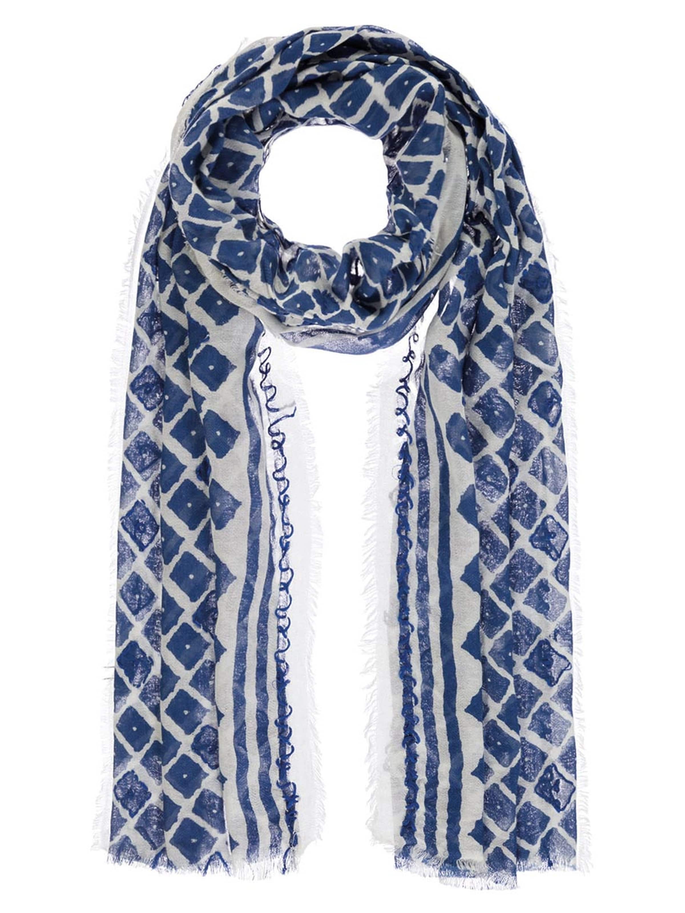 Passigatti Tuch 'Schal Herren mit Stickereien'‌‌‌‌‌‌‌‌ in Blau: Vorderseite